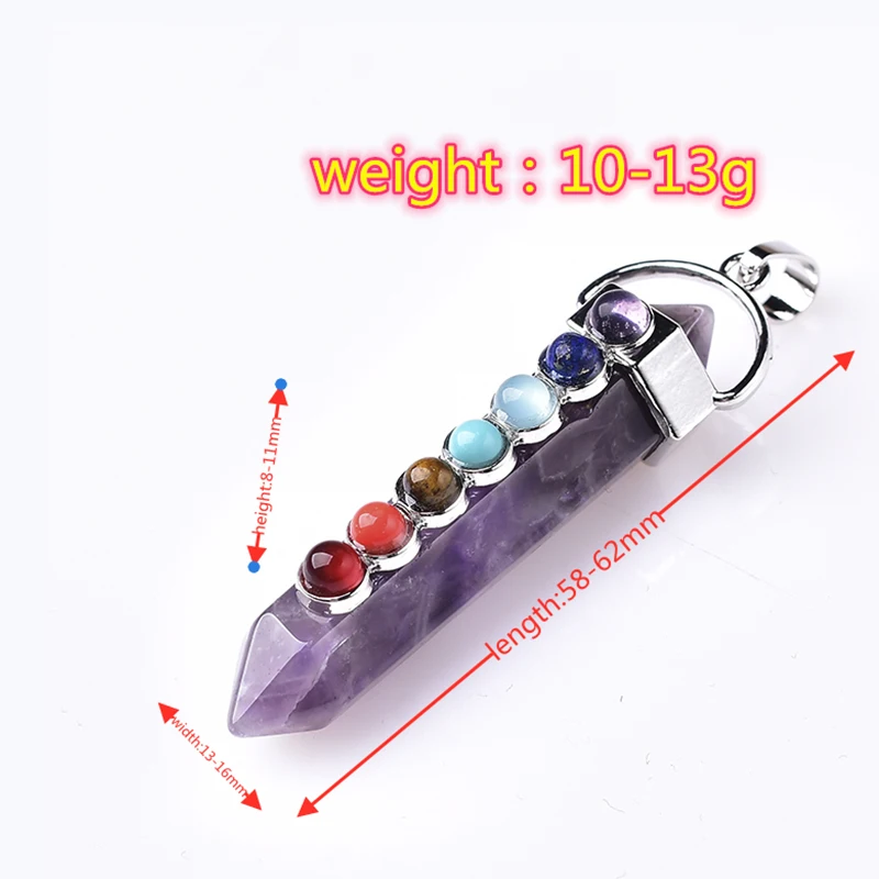 Оптовая Продажа Натуральные Кристальные семь ожерелье чакры энергии ювелирных