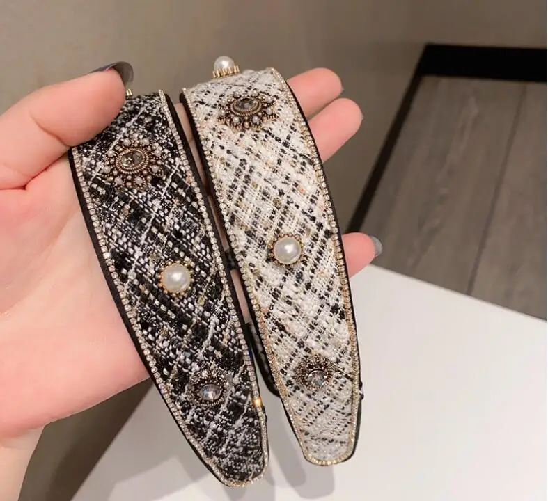 

rhinestone wide handmade alloy rhinestone fairy heavy industry wide hairbands