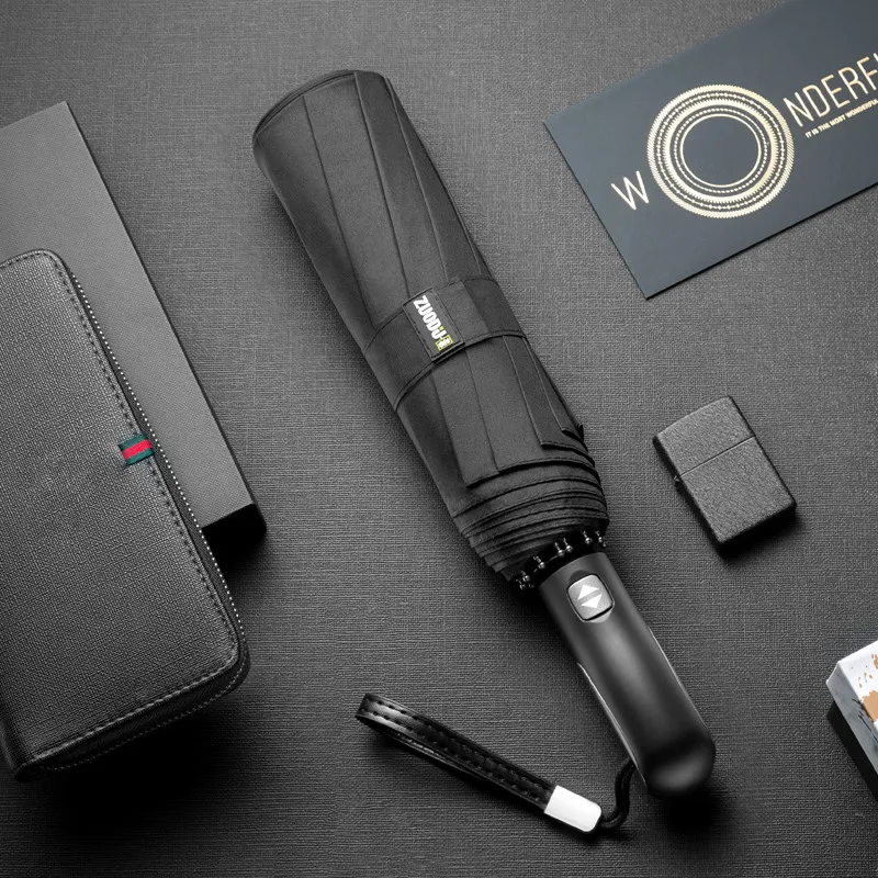 Comprare Di Business Portatile Di Ombrello Antivento Per Gli Uomini Invertito Reverse Umbrella Corporation Portatile Guarda Chuvas Di Sopravvivenza Gear YY50YS