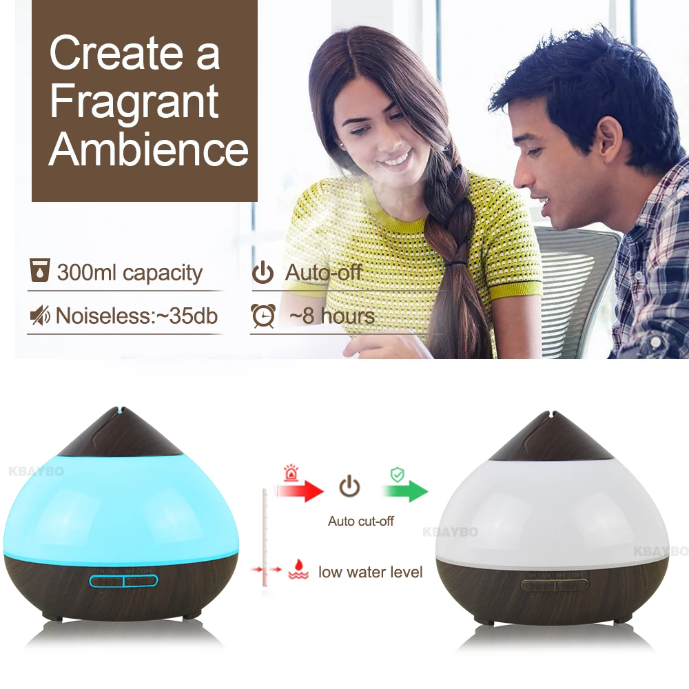 

Essential Oil Diffuser 300ml Aroma Lamp Aromatherapy Air Humidifier Electric Aroma Diffuser ultrasonic Mist Maker for Home