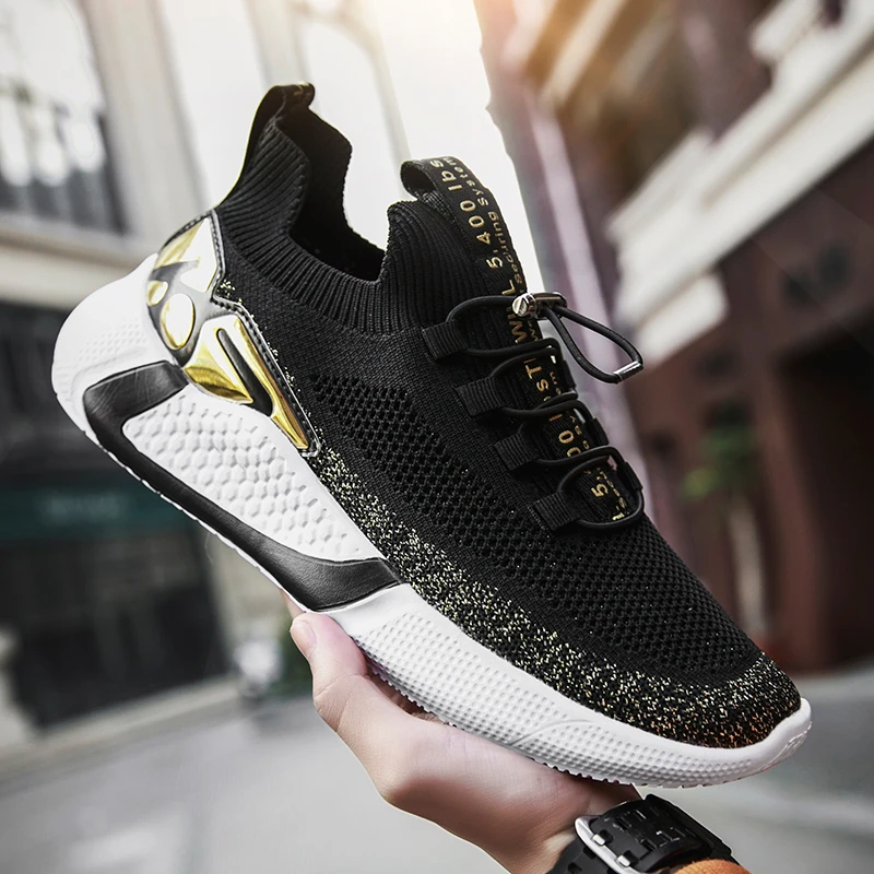 Новинка легкие мужские кроссовки для бега летние дышащие с подушкой спортивная