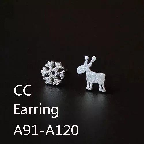 

Классические серьги из сплава A91-A120 Brand C с позолоченной этикеткой и микро-инкрустированными фианитами Европейская и американская мода
