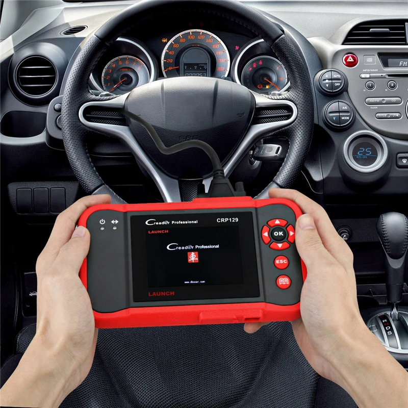 Запуск CRP129 OBD2 считыватель кода диагностический инструмент сканирования для DIY пользовательского двигателя на ABS/SRS диагностики и сброса масла EPB/SAS услуги