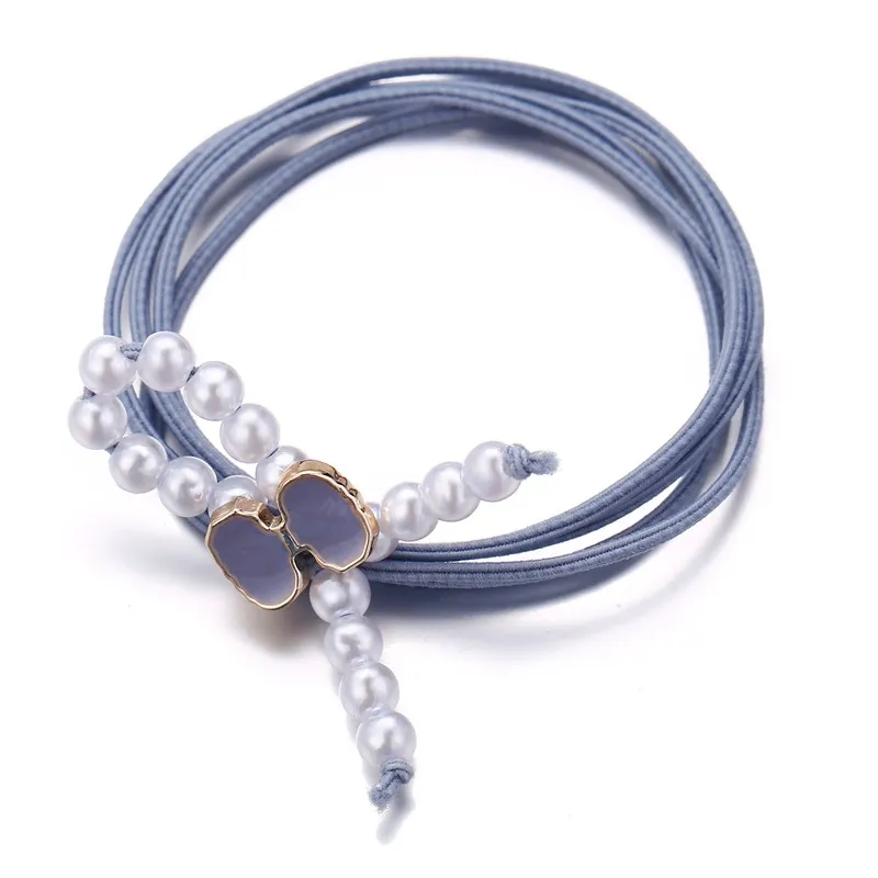 Жемчужная резинка для волос в комплекте Обложка из сплава повязка на голову