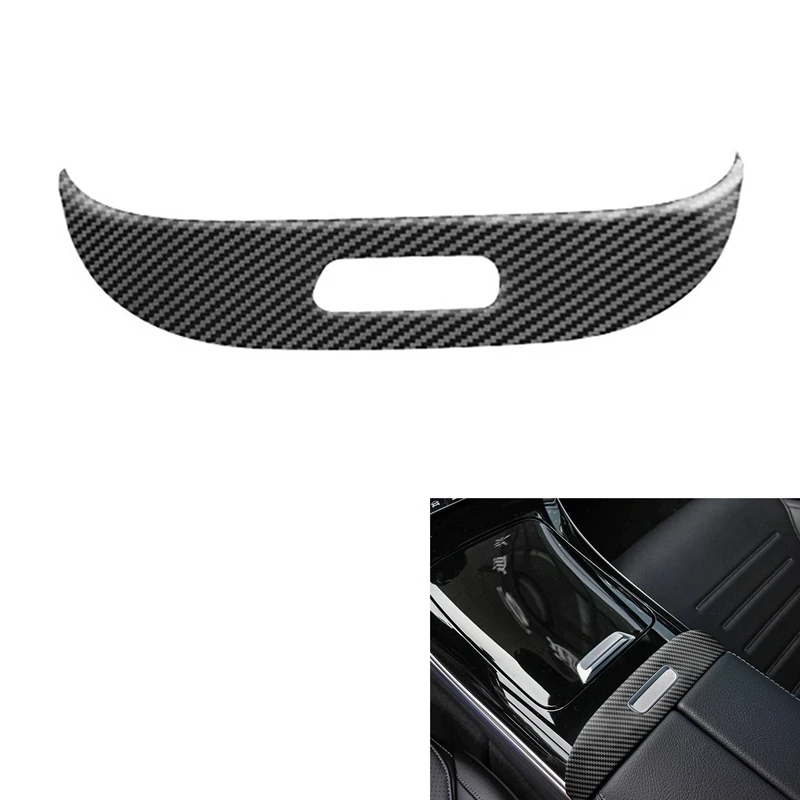 

Carbon Fiber Center Console Armrest Box Buttons Frame Decoration Sticker Trim For Mercedes Benz C Class W206 2021 2022