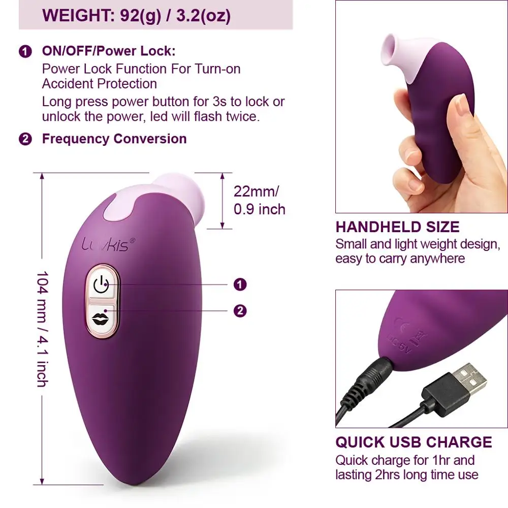 Вибратор Luvkis Lick для взрослых секс-игрушка пар вибратор клитора и сосков массажер