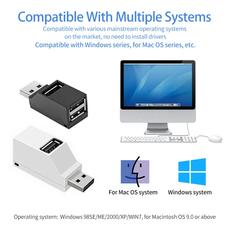 3 порты и разъёмы usb хаб usb2 0 30 удлин