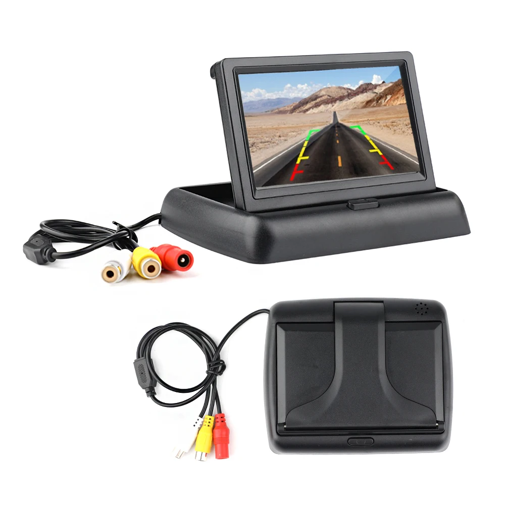 

4.3 inch HD Foldable Car Rear View Monitor Reversing LCD TFT Display for Vehicle Reverse Display Car Reverse LCD Screen Monitor