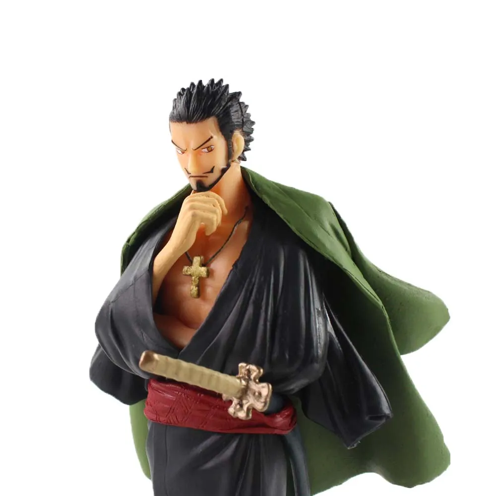 

21cm TREASURE CRUISE WORLD JOURNEY vol.3 Dracule Mihawk PVC Action Figure Anime One Piece Collection Model Toy for Kids