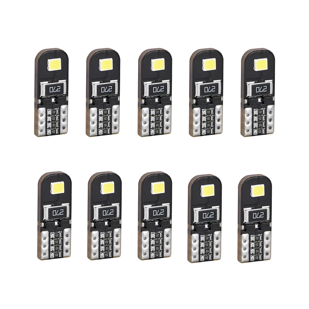 

10 шт. Canbus W5W T10 светодиодный чтение светильник 2835 2SMD номерного знака светильник декодирования лампы 12V Дисплей Ширина светильник, футболка с ...
