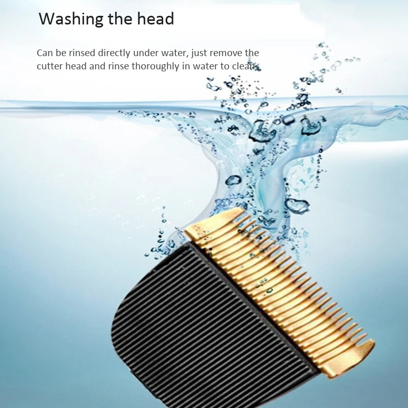 

Hair Clipper Rechargeable Beard Trimmer Men Electric Hair Cutting Titanium Ceramic Blade Low Noise Barber Machine