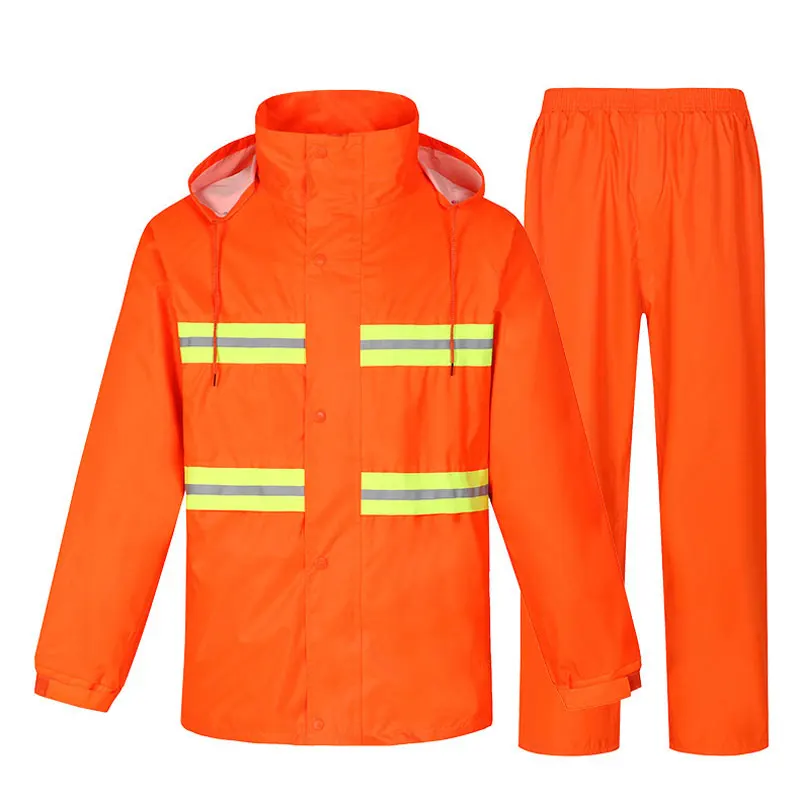 Pants Suit Survival Raincoat Thickened Waterproof Rain Coat Men Riding Chubasquero Hombre Rain Poncho