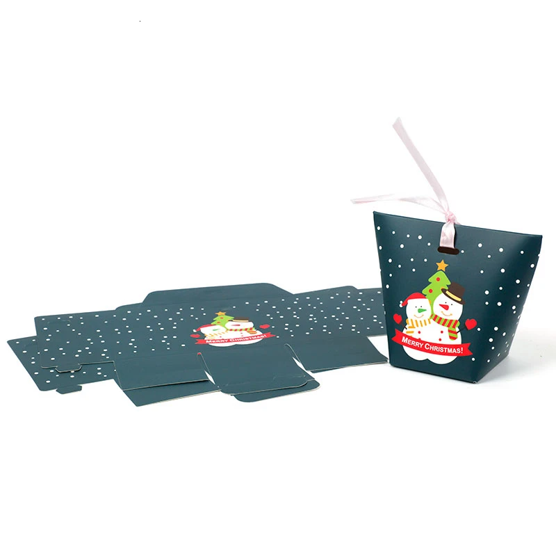 Cevent 3 шт./лот рождественские подарочные коробки Санта Клаус Снеговик дерево