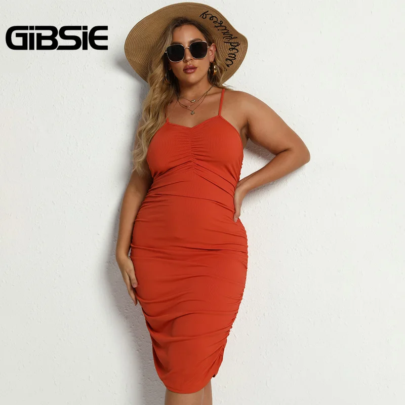 

Женское облегающее платье-миди на тонких бретельках, с открытой спиной