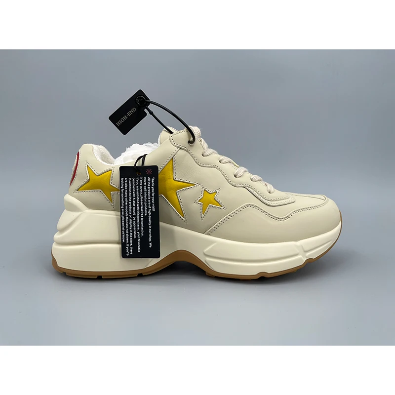 

new arrival autumn Women's sports shoes cattlehide Lace-up Women's sneakers casual flat men's shoes heightening insole fashion