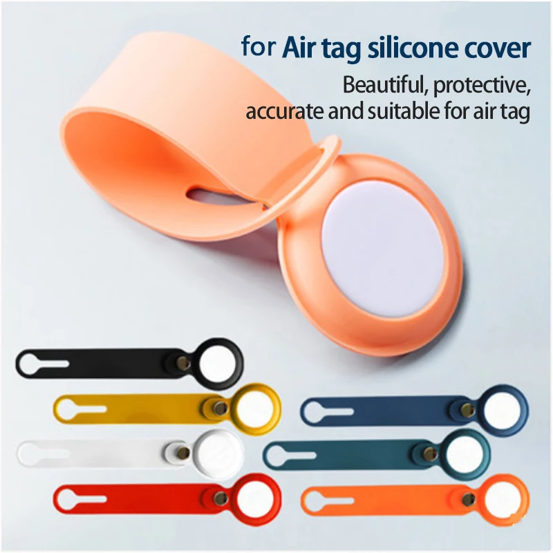 

hot protective cover for Apple Airtags silicone sports soft plastic shell For Apple Airtags Locator Tracker Anti-lost Keychain