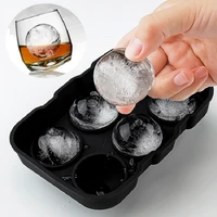 silicone ice cube maker large size ice ball mold 6 cell ice cube trays easy release ice cube molds ice ball maker for party bar