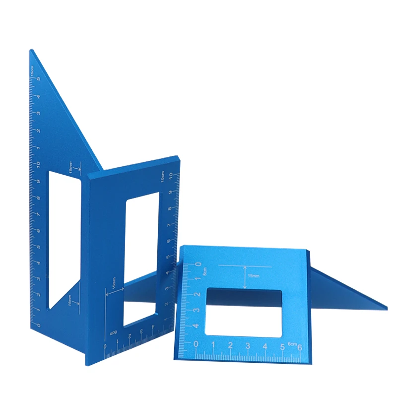 Угловая линейка 45 градусов 90 транспортир из алюминиевого сплава квадратный