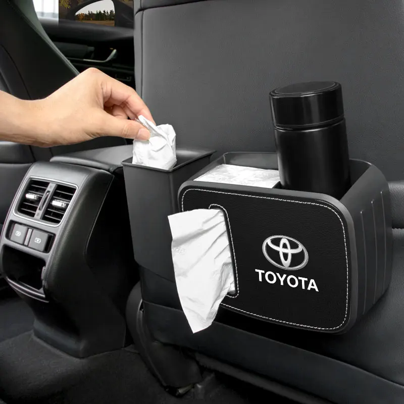 Car Styling Storage Box Trash Basket Can For Toyota Tacoma Prius Camry Corolla CHR RAV4 Prado 2018 Yaris Vios Goods | Автомобили и