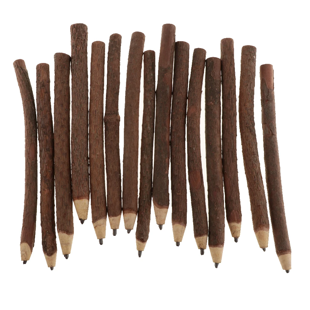 

15x Rustic Branch and Twig Graphite Pencils Wood Branch Pencil Crafts Pencil for Drawing Writing Sketching Wedding Decor