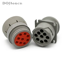 12sets 9 pin deutsch hd10 series new rohs environmental protection connector non threaded rear in line hd16 9 96s hd14 9 96p