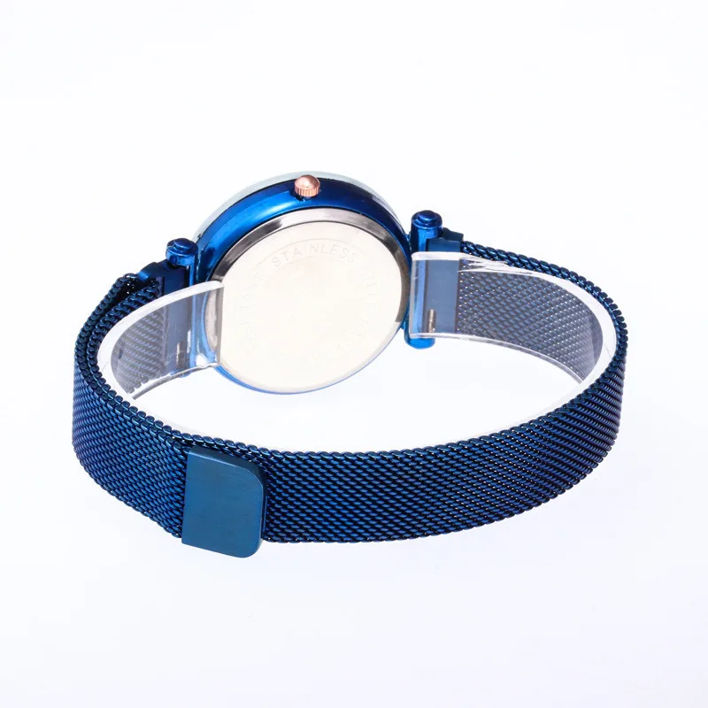 

Rose Gold Women Watch 2021 Top Brand Luxury Magnetic Galaxy Lady Wrist Watch Mesh Female Clock Relogio Feminino Dropshipping