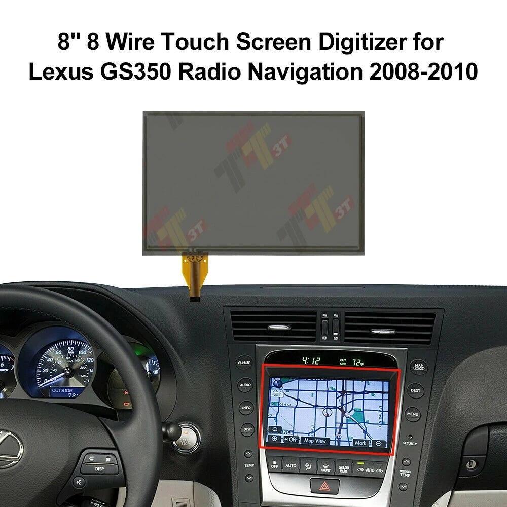 8-проводной сенсорный экран с цифровым преобразователем для Toyota Land Cruiser 200 Lexus LS460