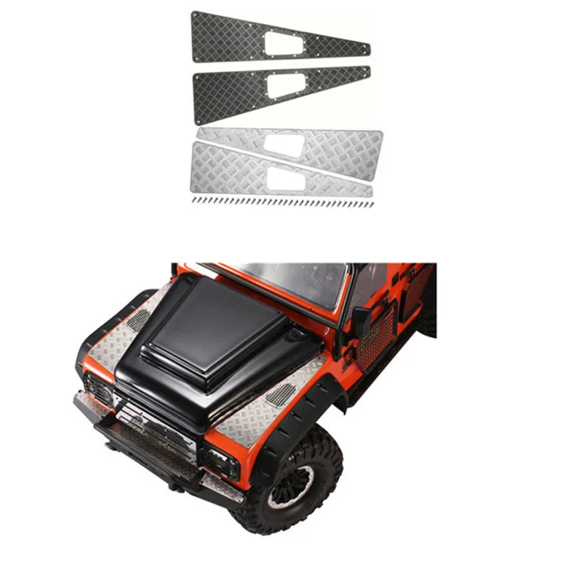 1 пара нержавеющий Передний Воздушный Впускной капот боковая пластина Накладка