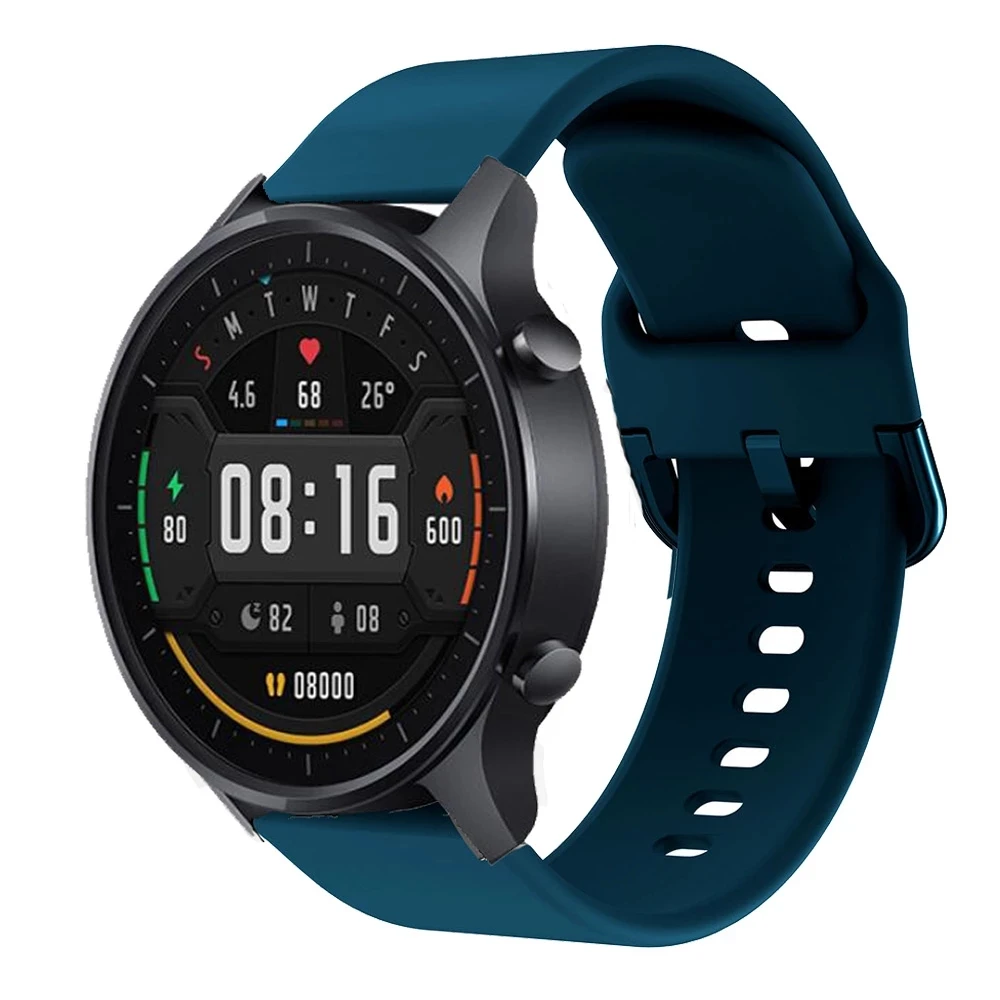 Силиконовый ремешок для часов Xiaomi Watch Color MI сменный Браслет смарт Huami Amazfit GTR 2 GTS Pop