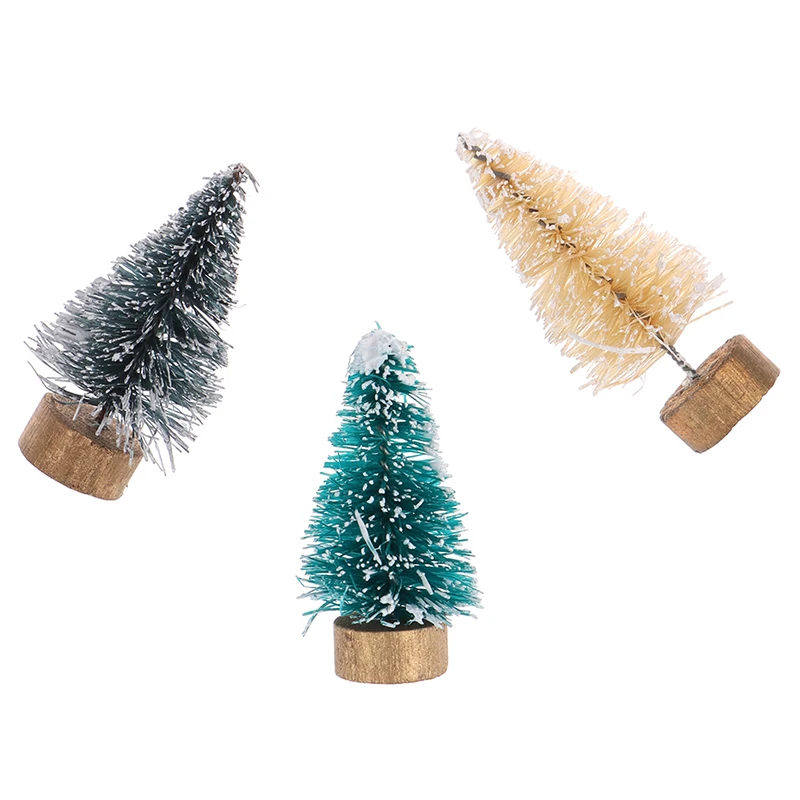 1 шт. мини кукольный домик Рождественская елка DIY Миниатюрный садовое украшение
