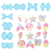 uv epoxy jewelry making tools hippocampus starfish earrings resin mold resin silicone mould ocean series pendant molds