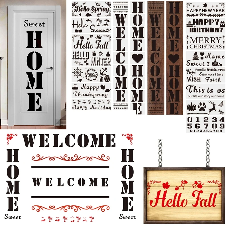 

23 шт./компл. DIY Hello Весна трафарет для рисования Шаблоны тиснение Бумага карты живопись штамп для скрапбукинга альбом декор