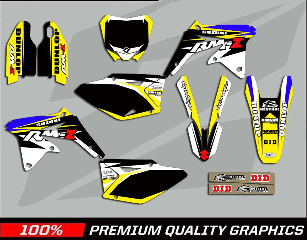 Новая мотоциклетная обувь команда Графика Delcas наклейки для SUZUKI RMZ450 РМЗ 450 RM-Z450 2008 2009 2010 2011 2012 2013