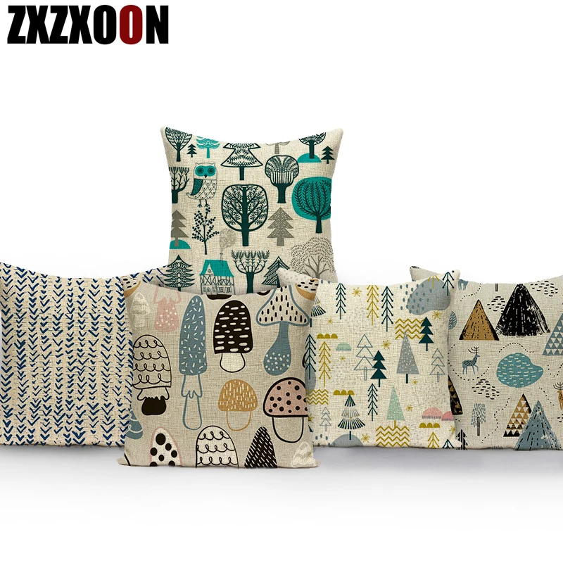 

Милый мультяшный чехол для подушки с животными разноцветные чехлы для подушек Детский милый декоративный чехол для подушки