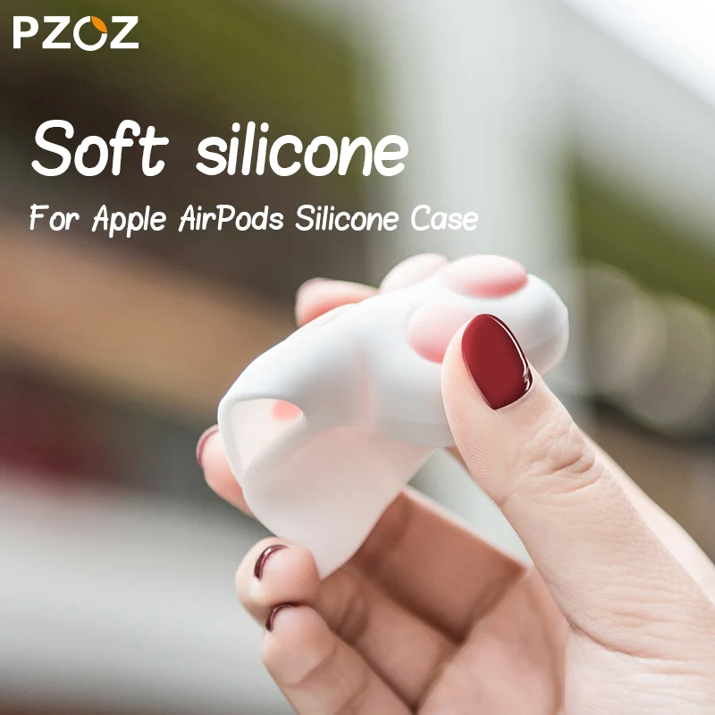 Чехол PZOZ для airpods мягкий силиконовый чехол наушников Air Pods pods ударопрочный Apple