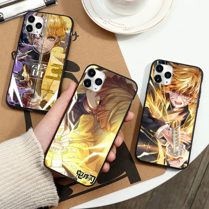 

Agatsuma Zenitsu anime demon slayer Phone Case For iphone 12 11 13 7 8 6 s plus x xs xr pro max mini