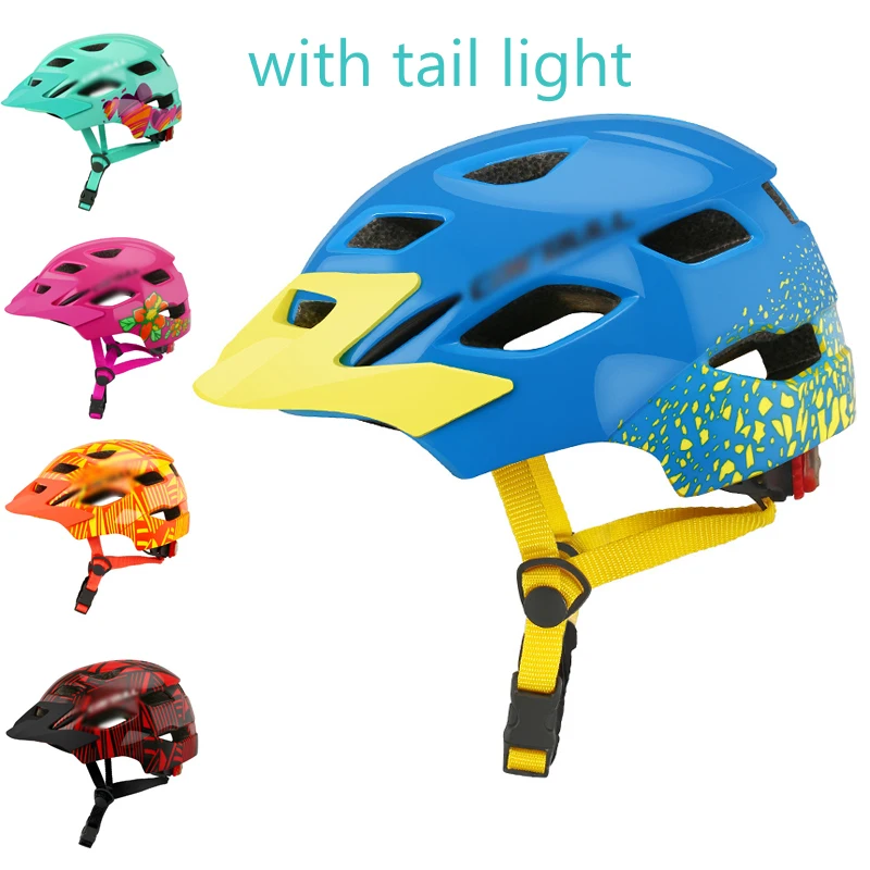 

Ultralight Kids Cycling Helmet with Safety Ligh Children Sports Safety Bicycle with Taillight Kids Balance Skating Bike Helmets