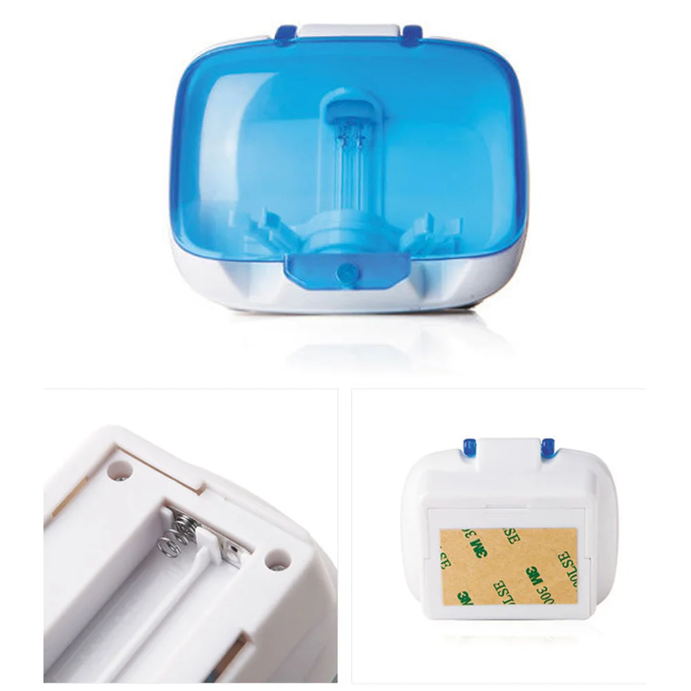 

Портативный настенный Антибактериальный ультрафиолетовый стерилизатор зубной щетки дезинфектор коробка для чистки держатель (батарея