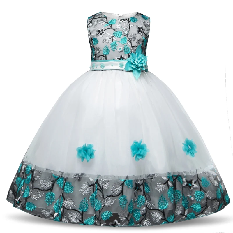Baby Embroidered Princess Kids Dance Dress for Girl Elegant Birthday Party Children Christmas Fancy Ball Gown | Детская одежда и