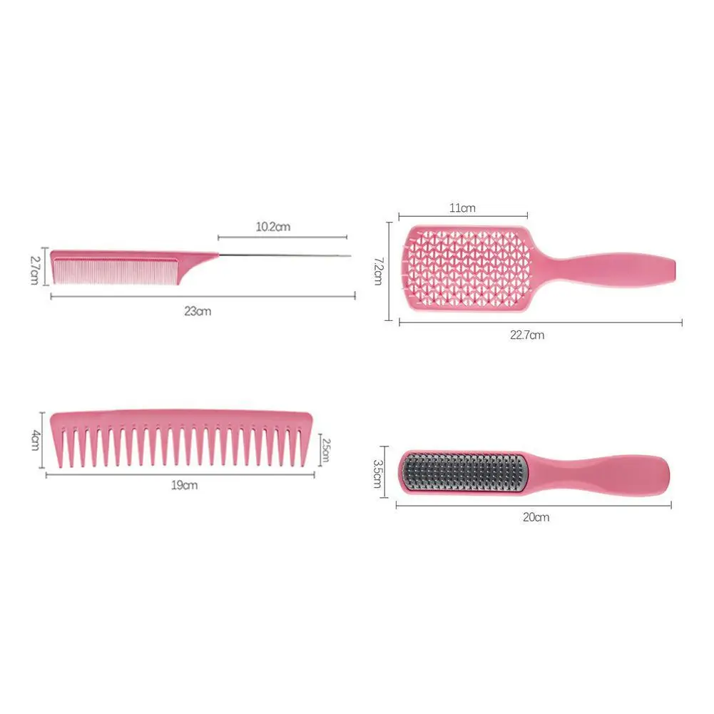 

Shunfa Large Bending Comb set Detangler Hairbrush Hollow Care Hair Tools Hair Comb Care Styling P1Z7