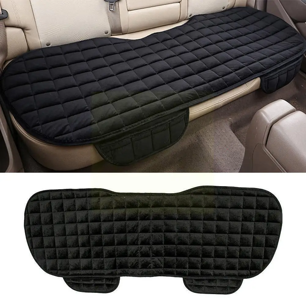 

Car Seat Coves Protector Mat Free Bind Auto Rear Cushion Fit Keep Velvet Back Vehicles Winter Seat Pad Plush Non-slip Warm X8H2
