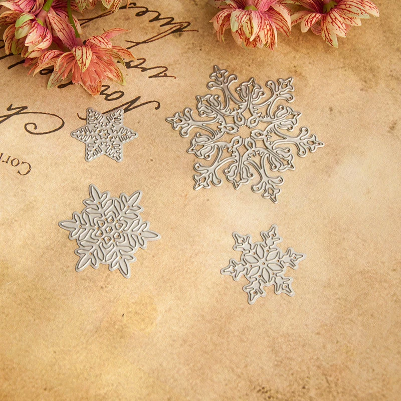 

4Pcs New Arrival Beautiful Christmas Cutting Dies Stencil DIY Scrapbook Photo Album Embossing Decor Paper Card Craft Template
