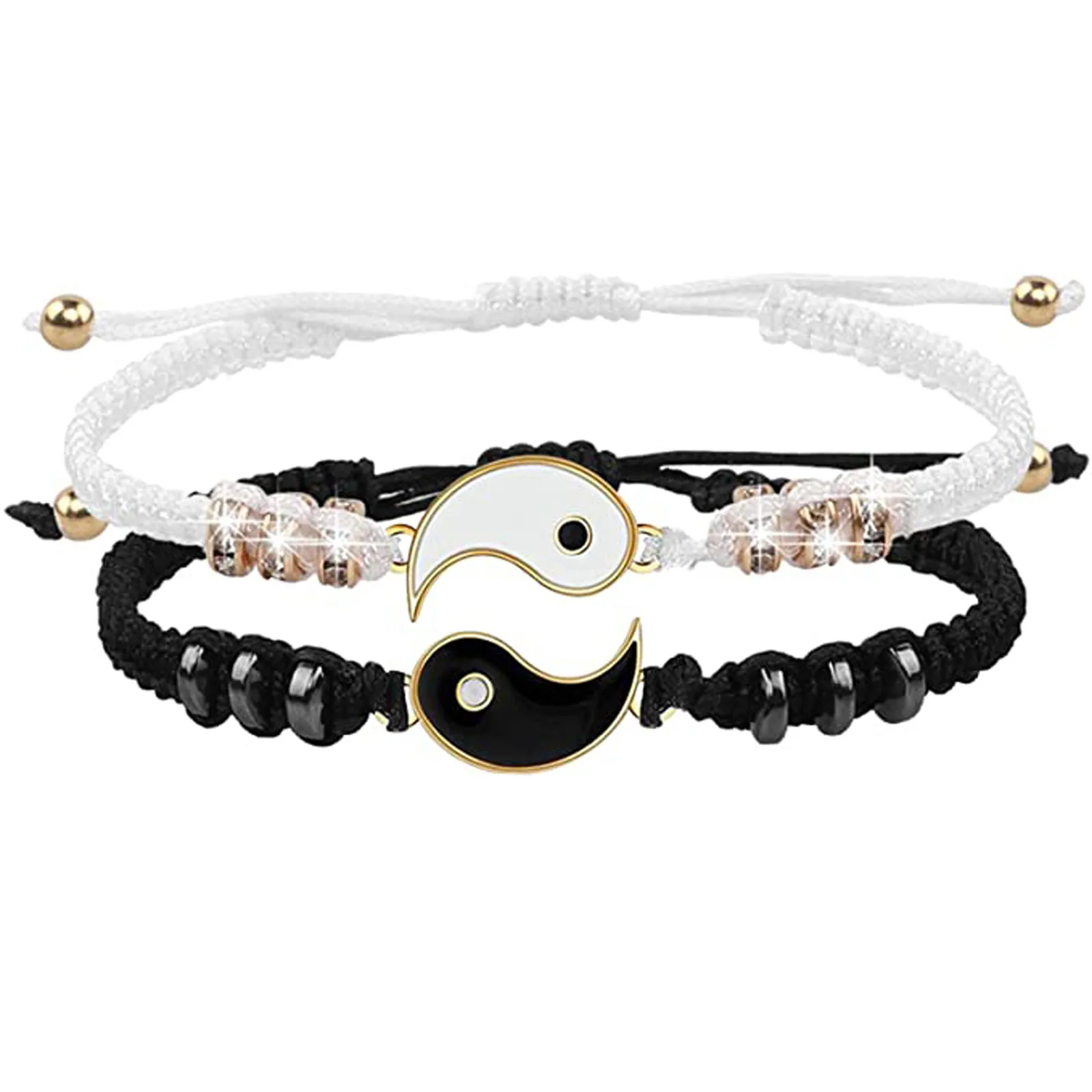 Браслеты для друзей Инь Янь 2 шт. | Украшения и аксессуары