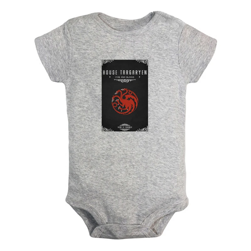 JcBaby2172GD Комплекты одежды для новорожденных мальчиков и девочек с изображением драконов, Игры престолов, Дома Таргариенов, комбинезон с принтом, боди для младенцев, хлопковые комплекты одежды - Цвет: JcBaby2172GD