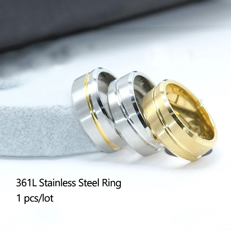 Новые Модные Простые кольцо из нержавеющей стали 316L мужские и женские свадебные