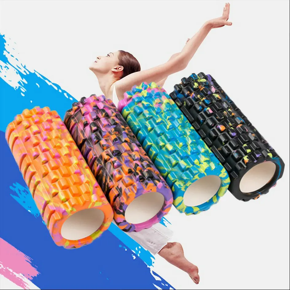 

high quality yoga pillar Mace sticks foam shafts keep the massage sticks shaft sticks sports fascia muscles to relax foam rolls