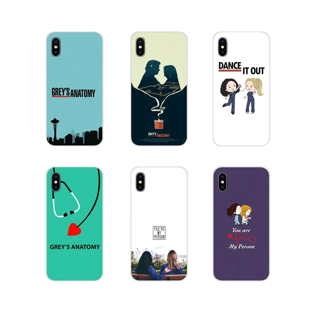 Анатомия серого цвета для Samsung Galaxy S3 S4 S5 Mini S6 S7 Edge S8 S9 S10 Lite Plus Note 4 5 8 9 аксессуары