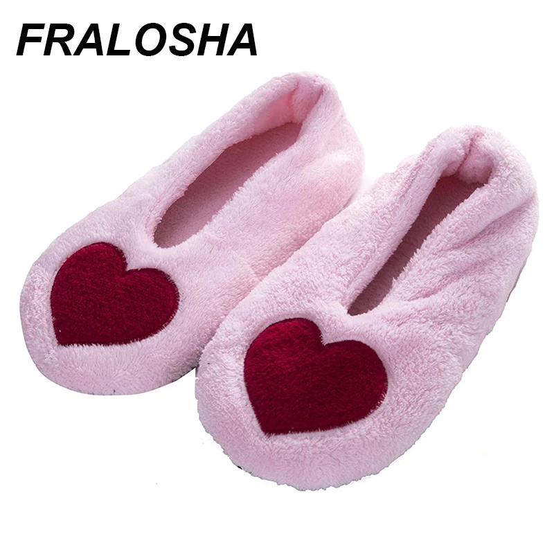 Теплые домашние женские тапочки FRALOSHA хлопковая обувь плюшевая женская