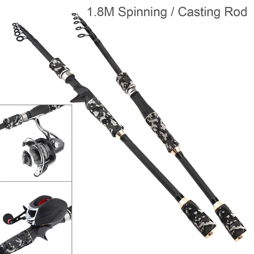 Телескопическая ульсветильник удочка для путешествий 1 8 м 5 секций снасть