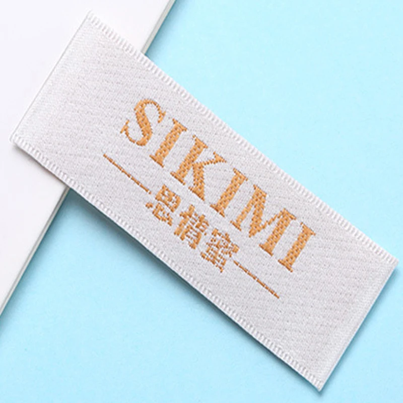 Пользовательские плотные тканевые швейные этикетки для шитья большие тканые
